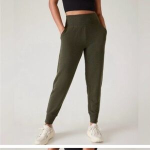 Athleta Olive Green Coaster Luxe Jogger Pants